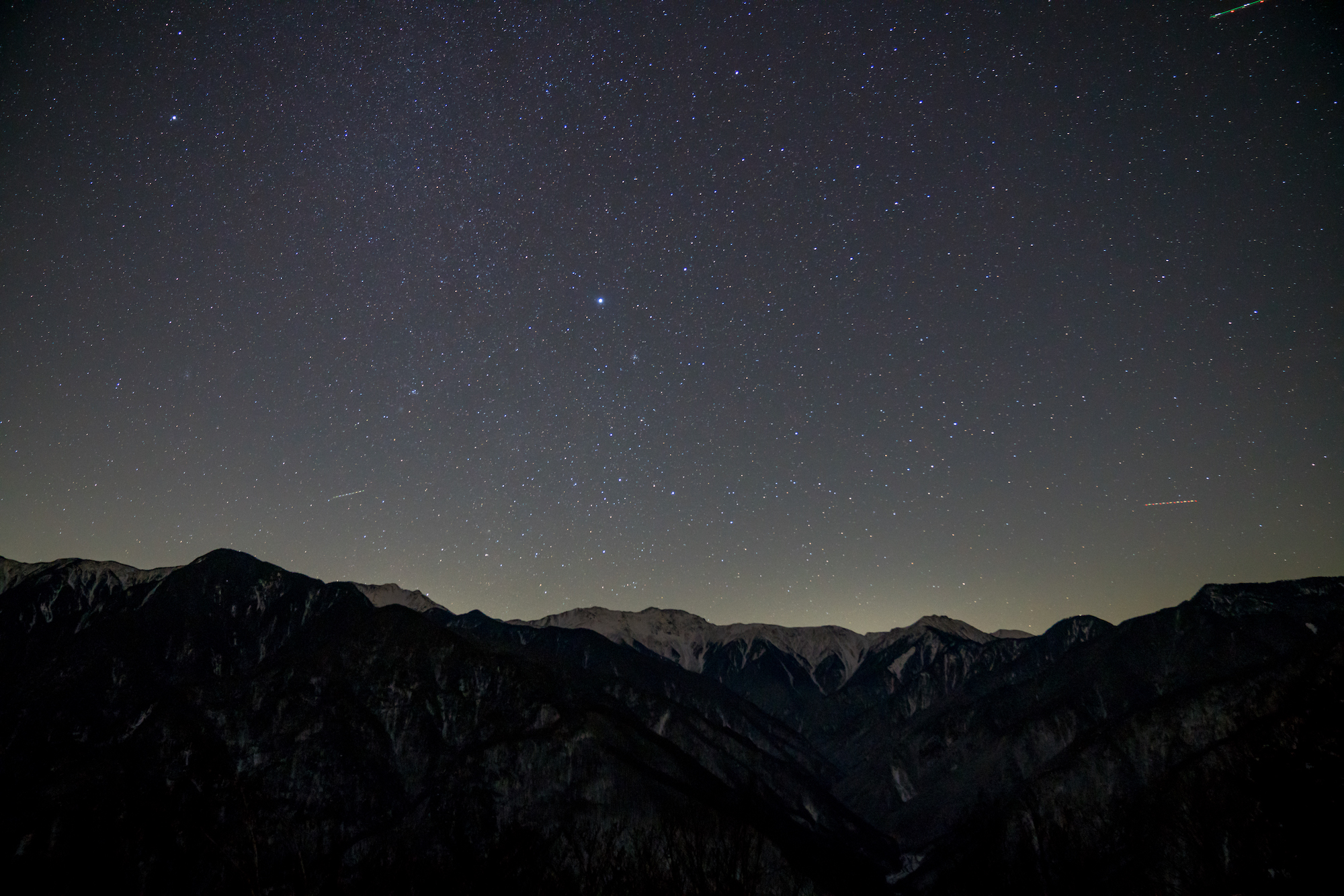 鳥倉林道の星空